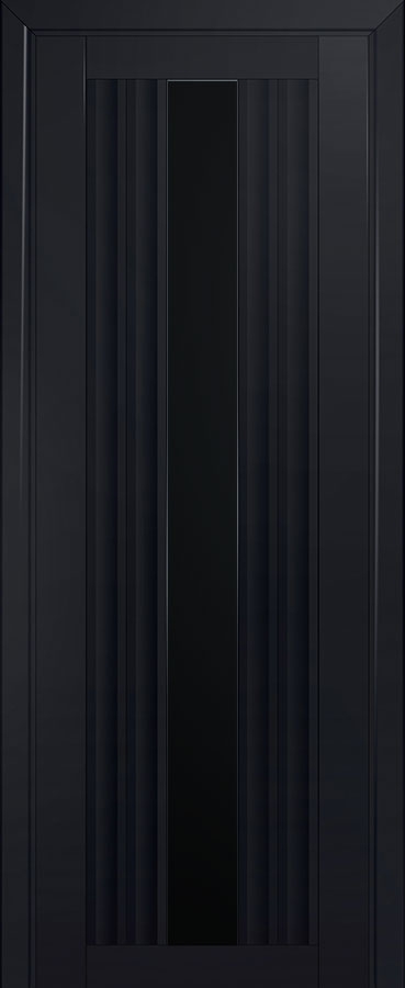 межкомнатные двери  Profil Doors 53U чёрный триплекс чёрный seidenmatt