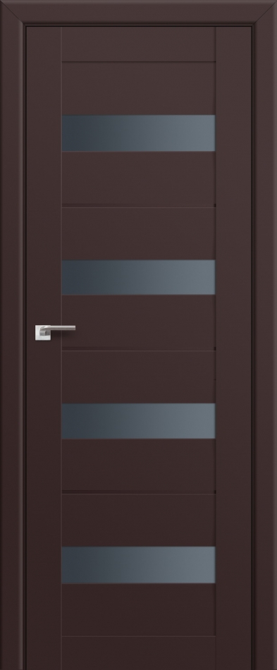 межкомнатные двери  Profil Doors 60U графит тёмно-коричневые
