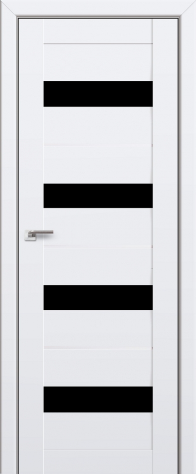 межкомнатные двери  Profil Doors 60U чёрный триплекс аляска