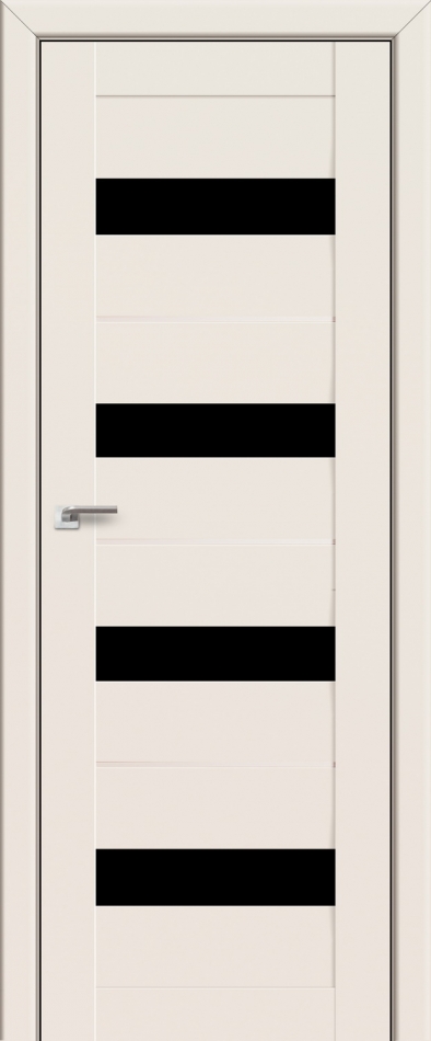 межкомнатные двери  Profil Doors 60U чёрный триплекс магнолия