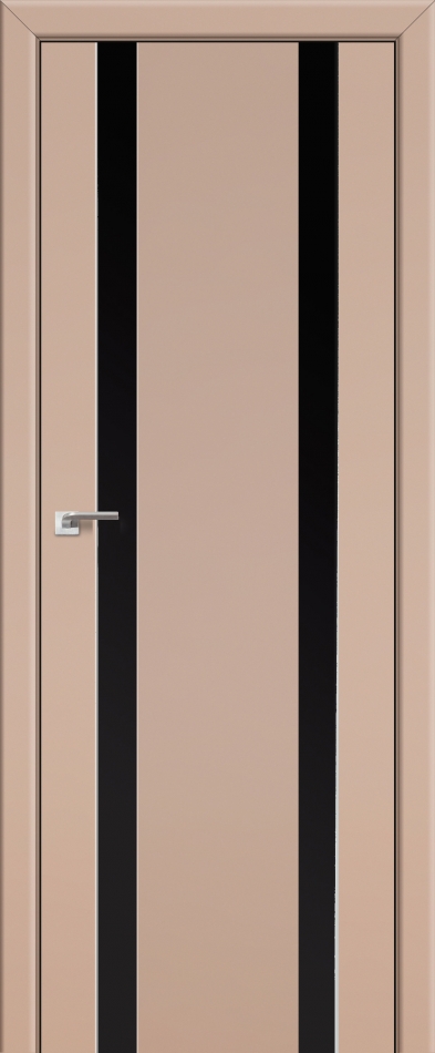 межкомнатные двери  Profil Doors 63U чёрный капучино сатинат