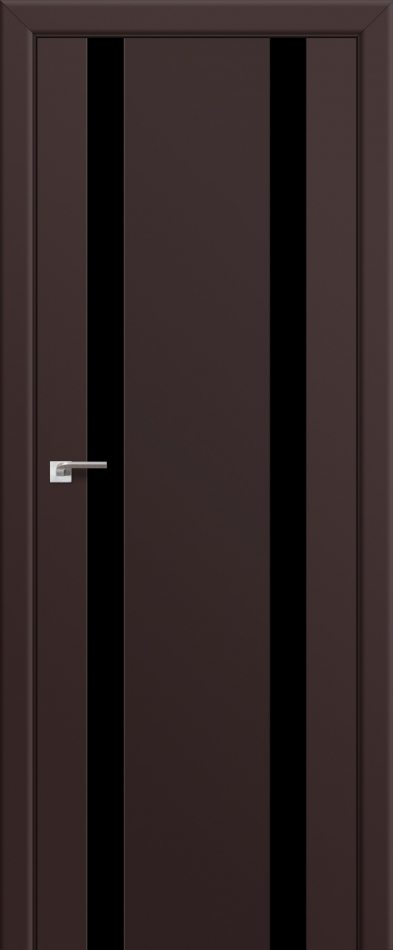 межкомнатные двери  Profil Doors 63U чёрный тёмно-коричневые