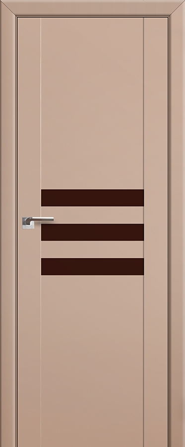 межкомнатные двери  Profil Doors 74U коричневый капучино сатинат