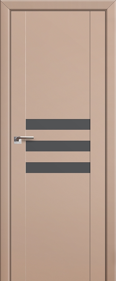 межкомнатные двери  Profil Doors 74U серебряный капучино сатинат