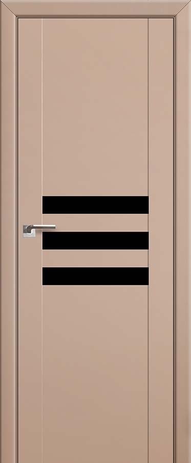 межкомнатные двери  Profil Doors 74U чёрный капучино сатинат