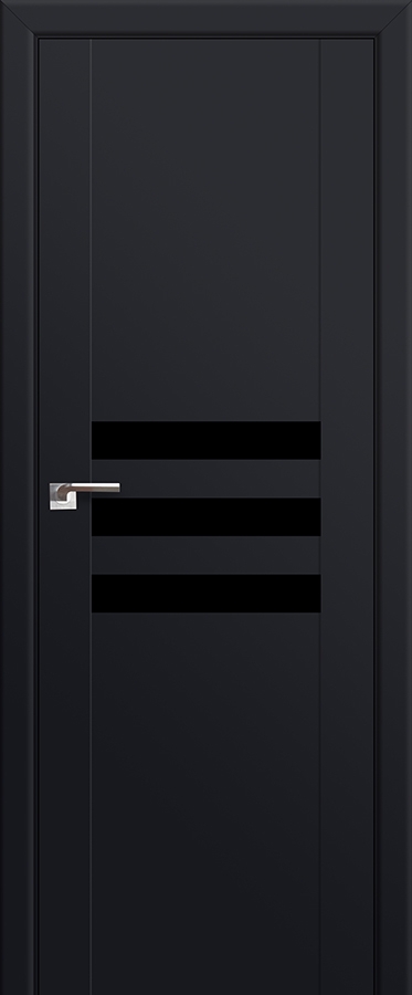 межкомнатные двери  Profil Doors 74U чёрный чёрный seidenmatt