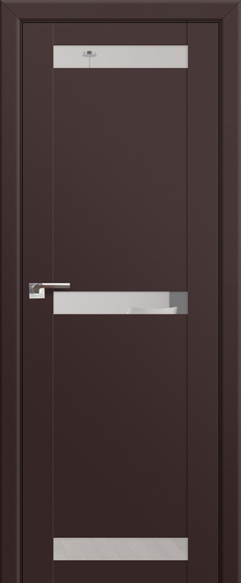 межкомнатные двери  Profil Doors 75U зеркало тёмно-коричневые