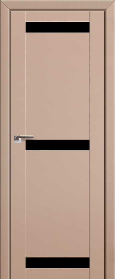 межкомнатные двери  Profil Doors 75U чёрный капучино сатинат