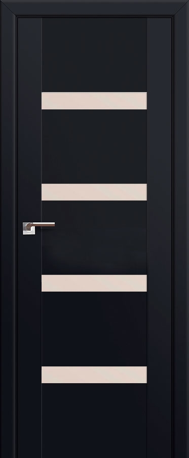 межкомнатные двери  Profil Doors 88U перламутровый чёрный seidenmatt