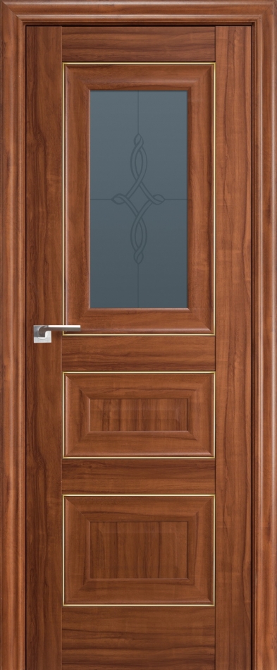 межкомнатные двери  Profil Doors 26X золото гравировка Узор орех амари