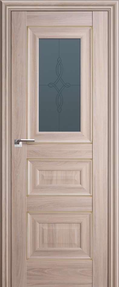 межкомнатные двери  Profil Doors 26X гравировка Узор орех пекан