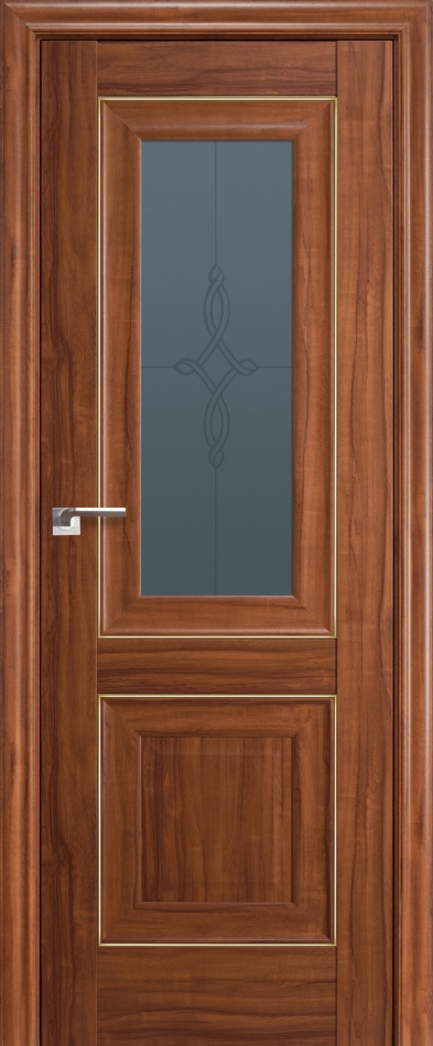 межкомнатные двери  Profil Doors 28X золото гравировка Узор орех амари