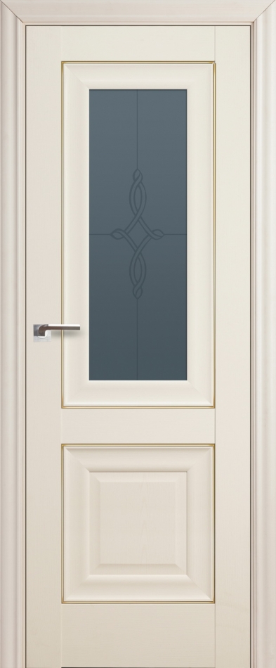межкомнатные двери  Profil Doors 28X гравировка Узор эш вайт