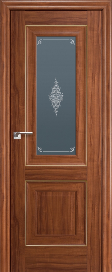 межкомнатные двери  Profil Doors 28X золото  Кристалл орех амари