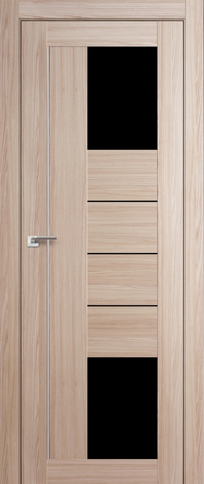 межкомнатные двери  Profil Doors 43X серебро чёрный триплекс капуччино мелинга