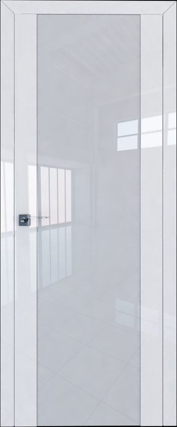 межкомнатные двери  Profil Doors 8L белый триплекс белый глянец
