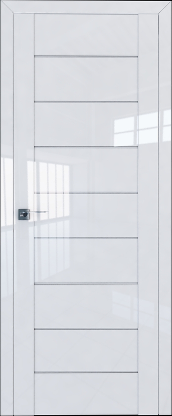 межкомнатные двери  Profil Doors 45L белый триплекс белый глянец