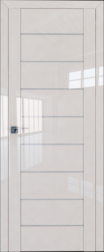 межкомнатные двери  Profil Doors 45L белый триплекс магнолия глянец