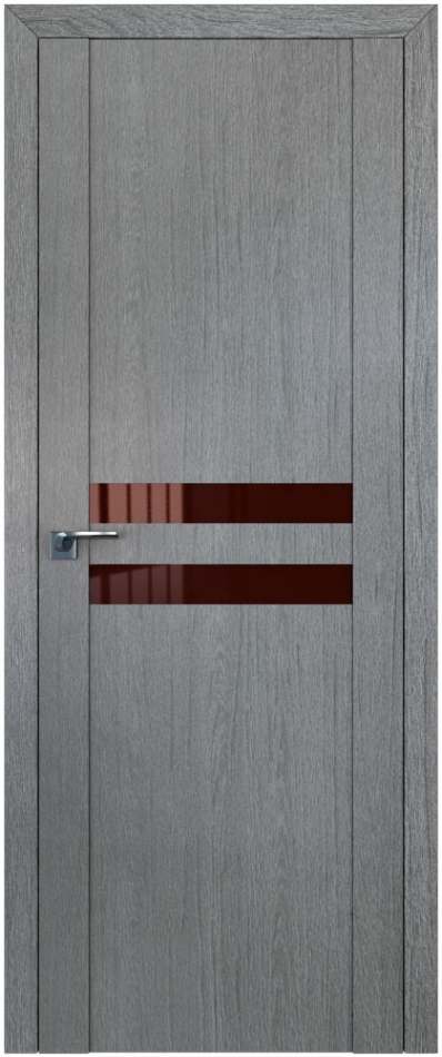 межкомнатные двери  Profil Doors 2.03XN коричневый грувд серый