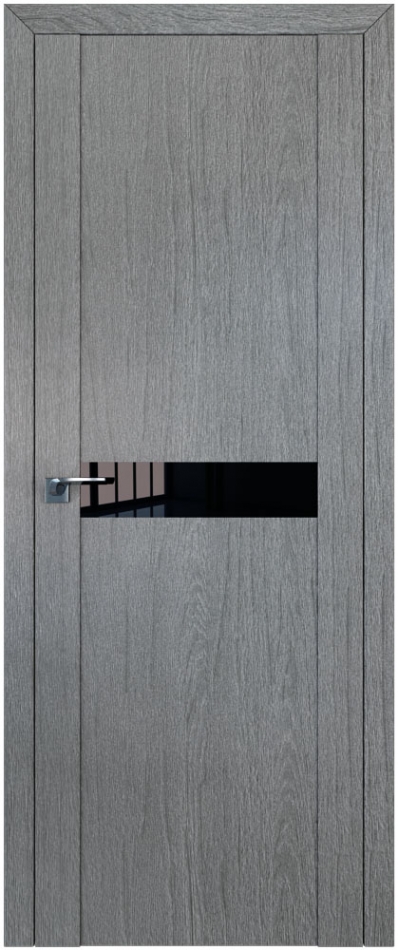 межкомнатные двери  Profil Doors 2.06XN чёрный грувд серый