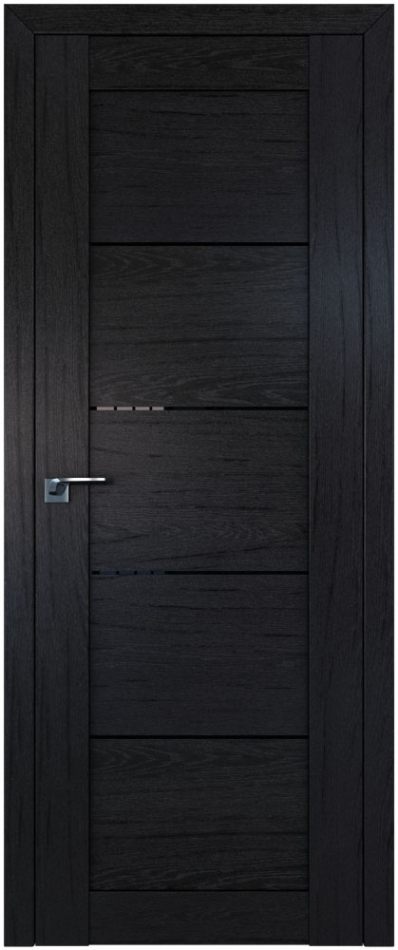 межкомнатные двери  Profil Doors 2.11XN чёрный триплекс дарк браун