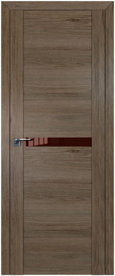 межкомнатные двери  Profil Doors 2.01XN коричневый дуб салинас тёмный