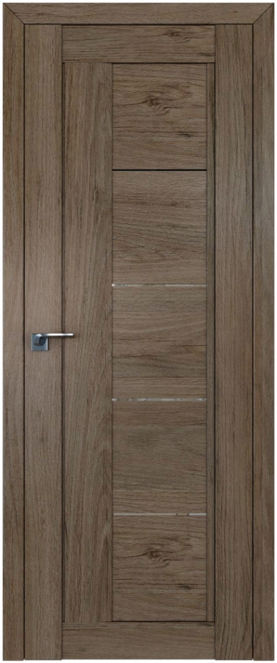 межкомнатные двери  Profil Doors 2.10XN прозрачное дуб салинас тёмный
