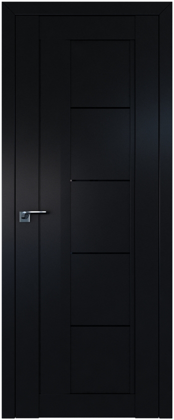 межкомнатные двери  Profil Doors 2.10U триплекс чёрный чёрный seidenmatt
