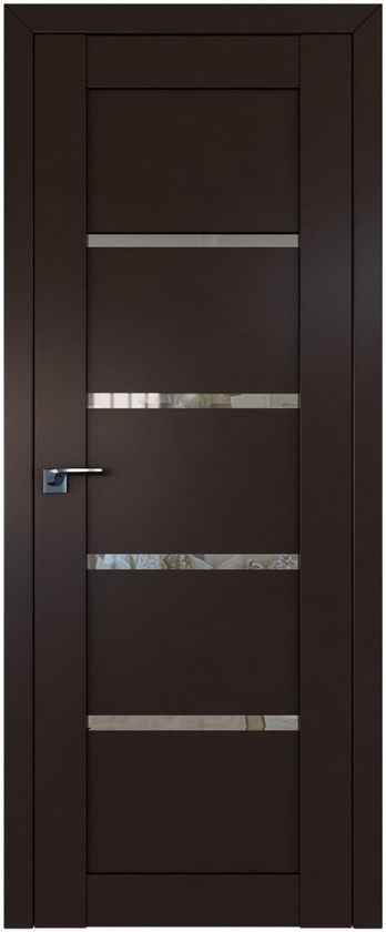 межкомнатные двери  Profil Doors 2.09U тёмно-коричневые