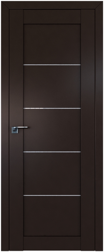 межкомнатные двери  Profil Doors 2.11U триплекс белый тёмно-коричневые