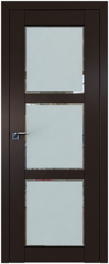 межкомнатные двери  Profil Doors 2.13U Square тёмно-коричневые
