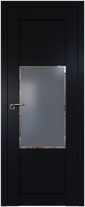 межкомнатные двери  Profil Doors 2.15U Square графит чёрный seidenmatt