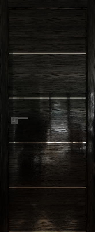межкомнатные двери  Profil Doors 7STK Pine Black глянец