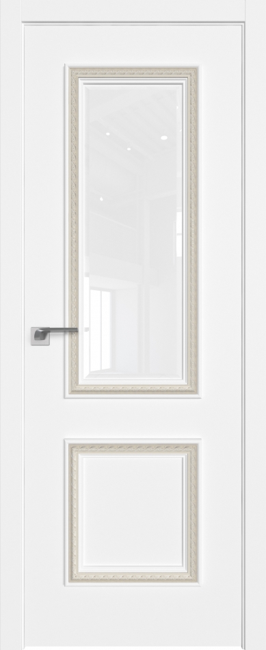 межкомнатные двери  Profil Doors 63SMK ABS фацет 4мм белый матовый