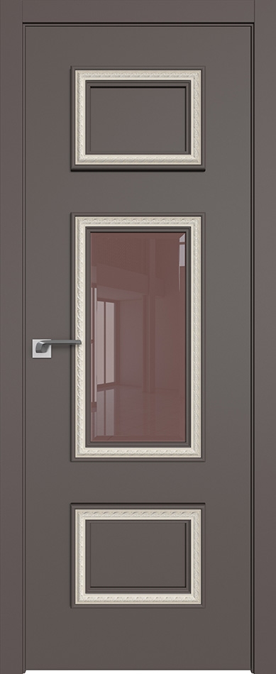 межкомнатные двери  Profil Doors 67SMK ABS фацет 4мм какао матовый