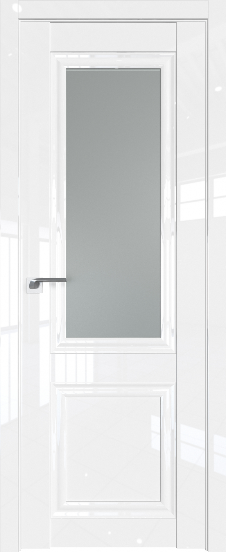 межкомнатные двери  Profil Doors 123L  белый глянец