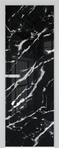  	Profil Doors AGN-1 нефи чёрный  узор серебро