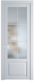   	Profil Doors 1.2.2 (р.6) PD со стеклом вайт