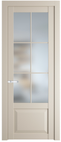   	Profil Doors 1.2.2 (р.6) PD со стеклом кремовая магнолия