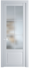   	Profil Doors 2.2.2 (р.6) PD со стеклом вайт