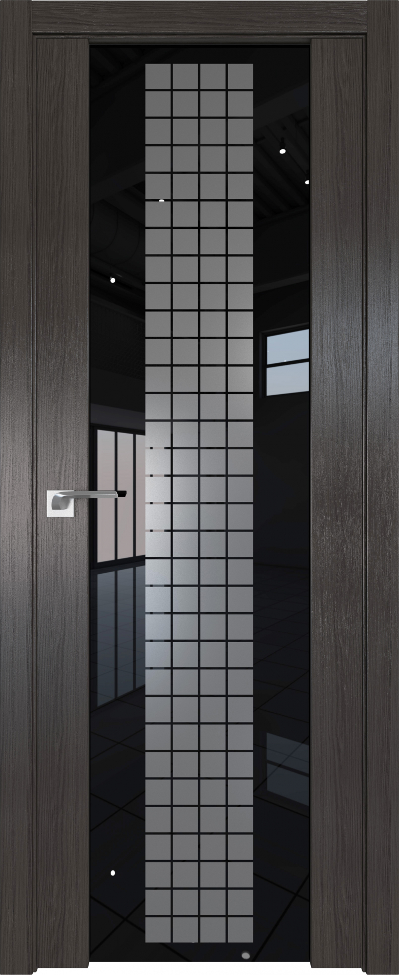 межкомнатные двери  Profil Doors 8X стекло Futura грей мелинга