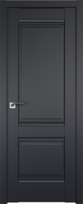 межкомнатные двери  Profil Doors 1U чёрный seidenmatt