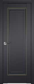 межкомнатные двери  Profil Doors 23U чёрный seidenmatt