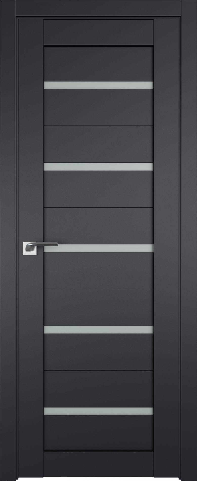 межкомнатные двери  Profil Doors 7U чёрный seidenmatt