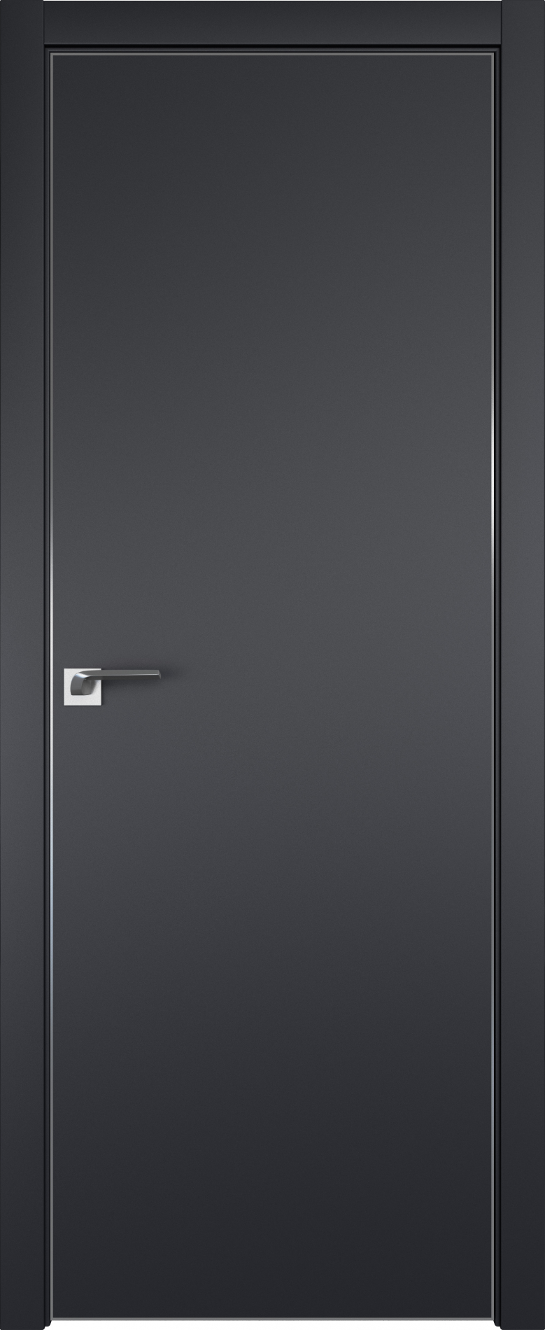 межкомнатные двери  Profil Doors 1E чёрный матовый