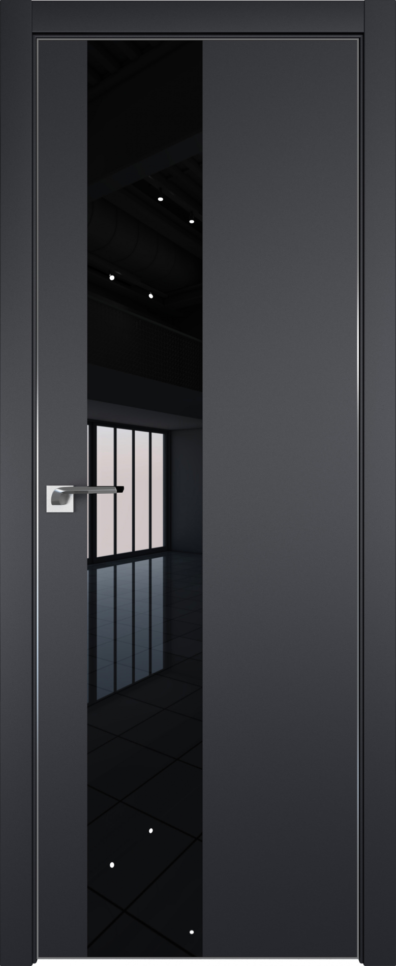 межкомнатные двери  Profil Doors 5E чёрный матовый
