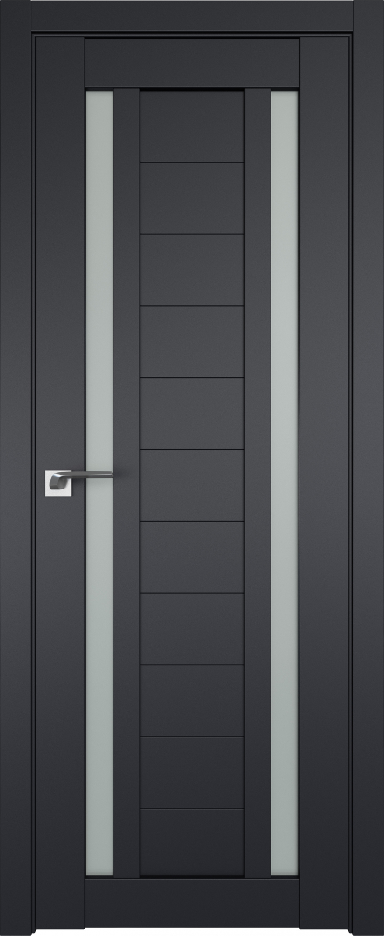 межкомнатные двери  Profil Doors 15U чёрный seidenmatt