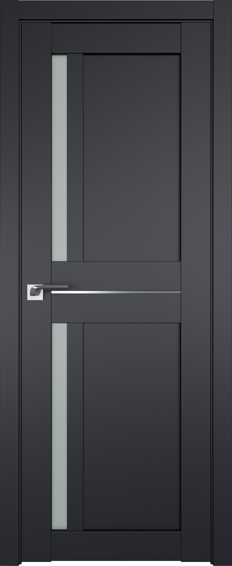 межкомнатные двери  Profil Doors 19U чёрный seidenmatt
