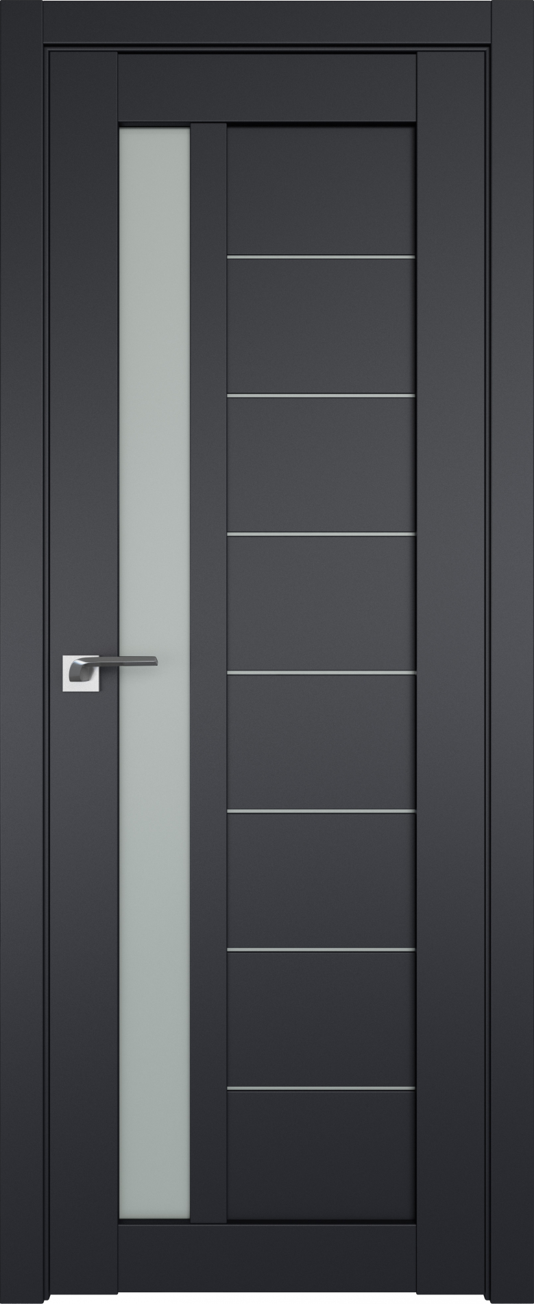межкомнатные двери  Profil Doors 37U чёрный seidenmatt