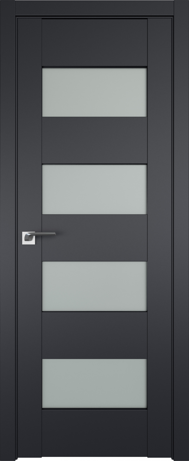межкомнатные двери  Profil Doors 46U чёрный seidenmatt